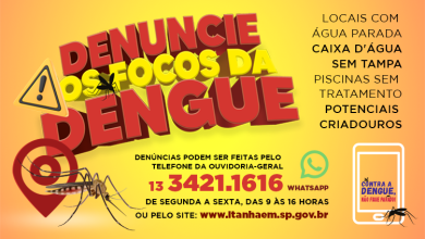 Photo of Itanhaém reforça combate à dengue com novo canal de denúncias
